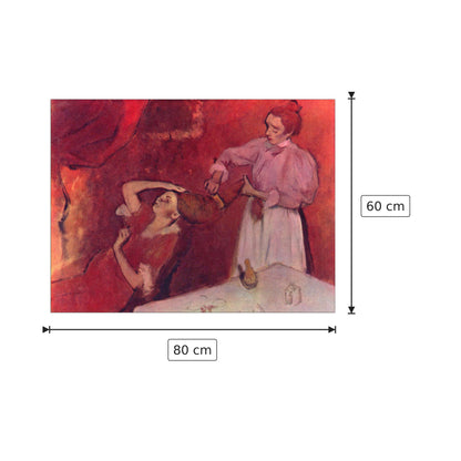 Combing hair - Degas Edgar - cm 80x60 - Pannello in MDF