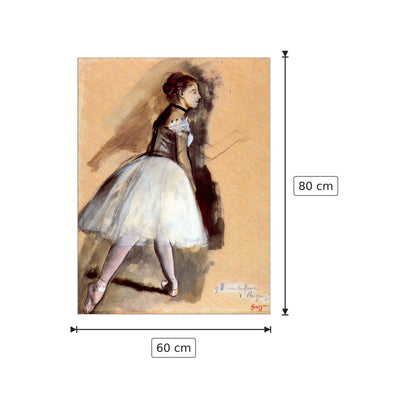 Dancer in step position - Degas Edgar - cm 60x80 - Pannello in MDF