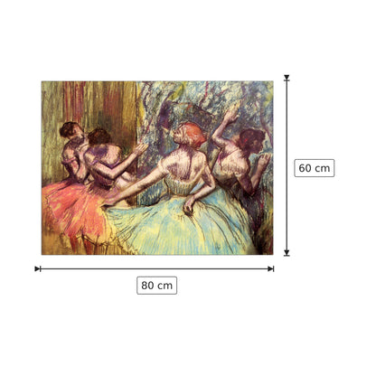 Four dancers behind the scenes - Degas Edgar - cm 80x60 - Pannello in MDF