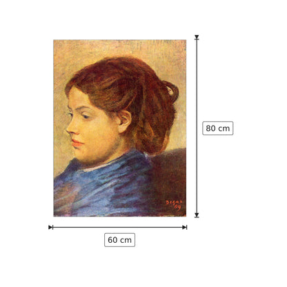 Portrait of Mademoiselle Dobigny - Degas Edgar - cm 60x80 - Pannello in MDF