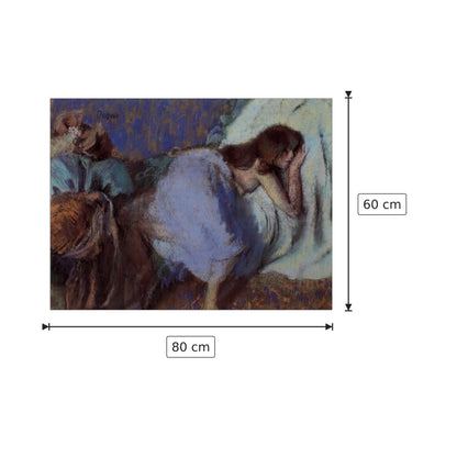 On the bed - Degas Edgar - cm 80x60 - Pannello in MDF