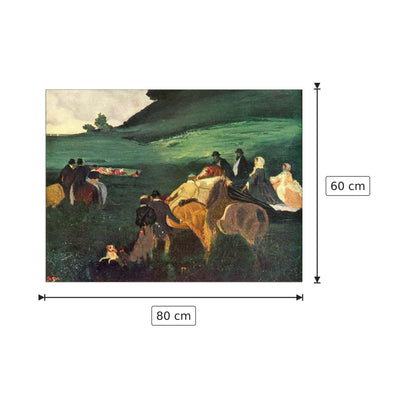 Riders in the landscape - Degas Edgar - cm 80x60 - Pannello in MDF
