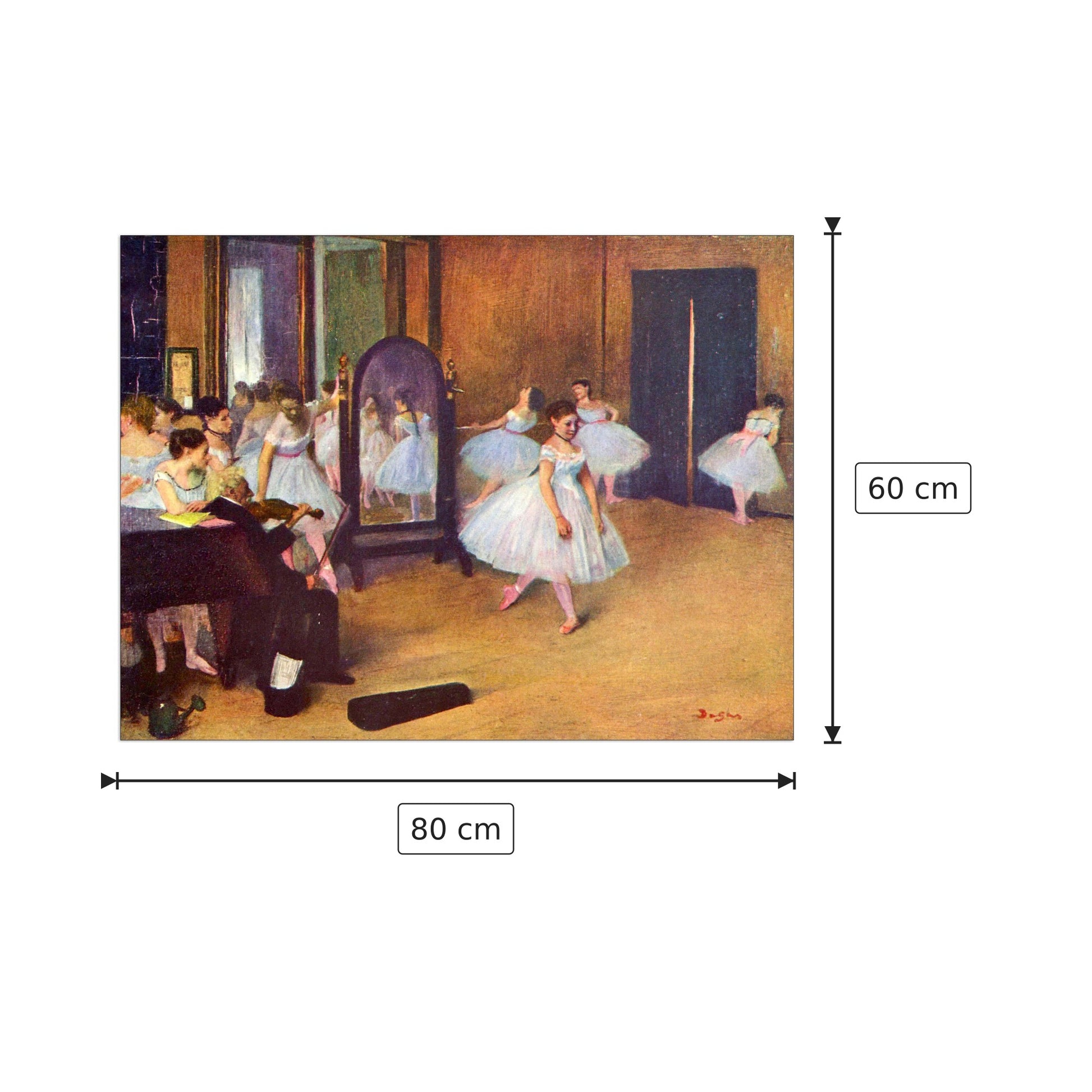 The dance hall - Degas Edgar - cm 80x60 - Pannello in MDF