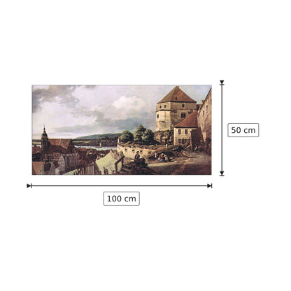View of Pirna I - Canaletto - cm 100x50 - Pannello in MDF
