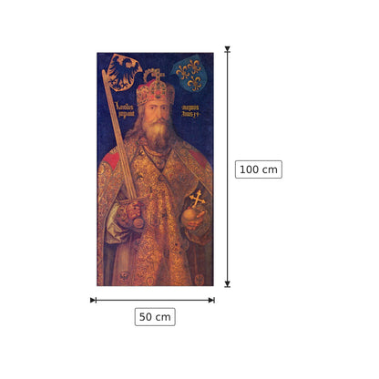 Emperor Charles the Great - Albrecht Dürer - cm 50x100 - Pannello in MDF