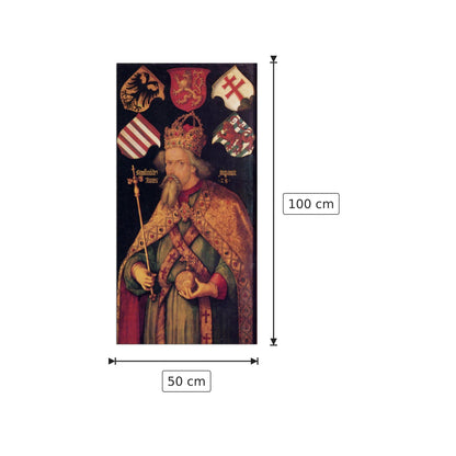 Portrait of Emperor Sigismund - Albrecht Dürer - cm 50x100 - Pannello in MDF