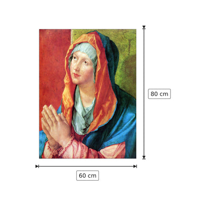 Praying Mary - Albrecht Dürer - cm 60x80 - Pannello in MDF