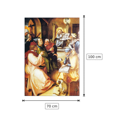 The seven pain Assumption - The twelve-year-old Jesus in the Temple - Albrecht Dürer - cm 70x100 - Pannello in MDF