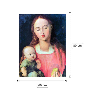 The Virgin and Child - Albrecht Dürer - cm 60x80 - Pannello in MDF