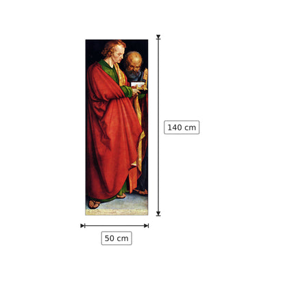 The Saints John and Peter - Albrecht Dürer - cm 50x140 - Pannello in MDF