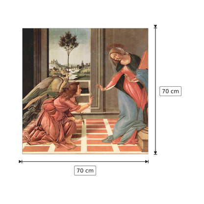 Annunciation - Botticelli Sandro - cm 70x70 - Pannello in MDF