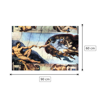 Creation of Adam - Buonarotti Michelangelo - cm 90x60 - Pannello in MDF