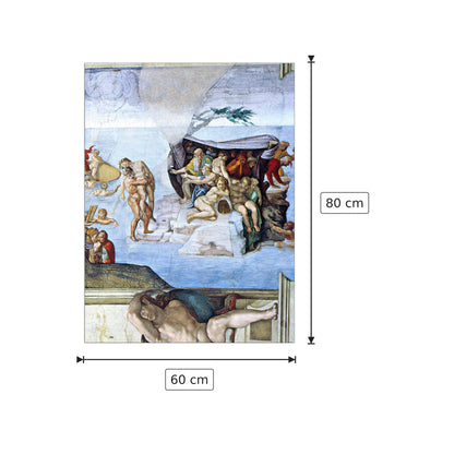 Creation Story - The Deluge - Buonarotti Michelangelo - cm 60x80 - Pannello in MDF