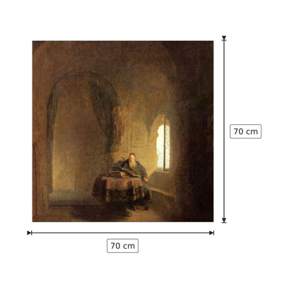 St. Anastasius - Rembrandt - cm 70x70 - Pannello in MDF