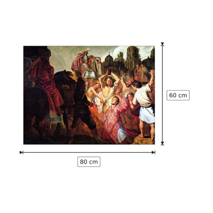 Stoning of Stephen - Rembrandt - cm 80x60 - Pannello in MDF
