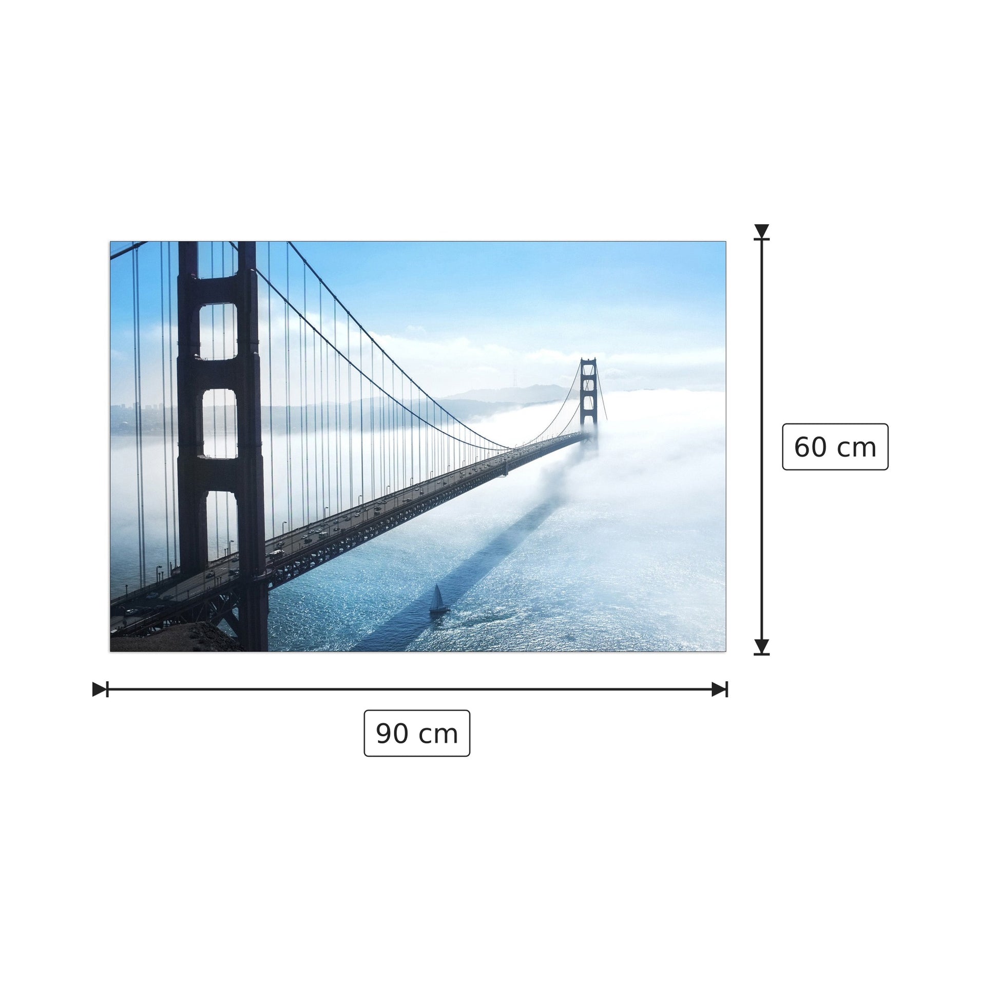 Bridge - Art Studio - cm 90x60 - Pannello in MDF