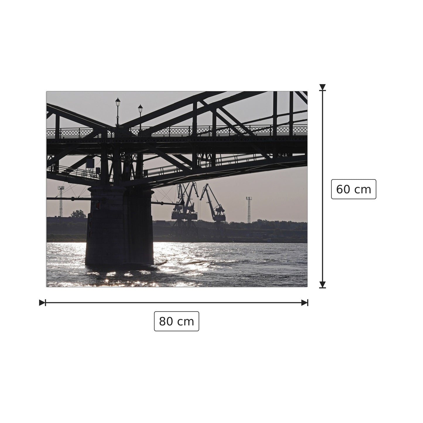 Bridge - Art Studio - cm 80x60 - Pannello in MDF