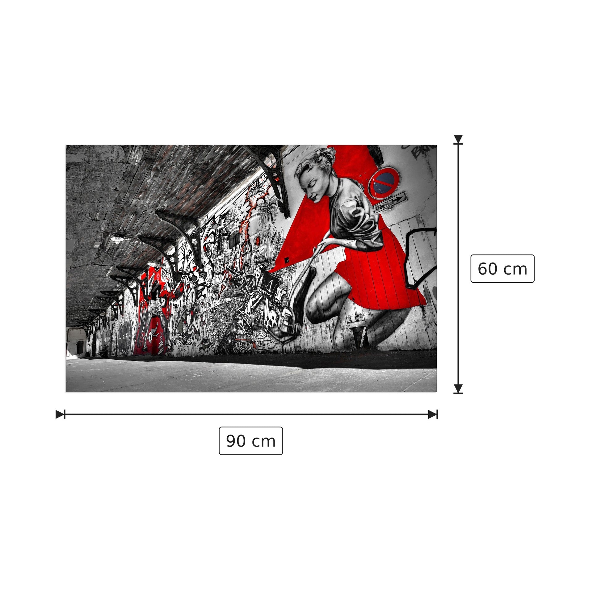 Street art - Art Studio - cm 90x60 - Pannello in MDF