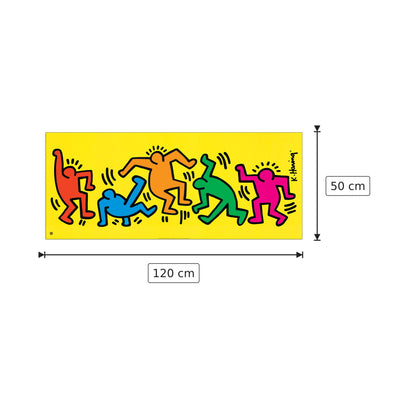 Sans Titre - HARING - cm 120x50 - Pannello in MDF