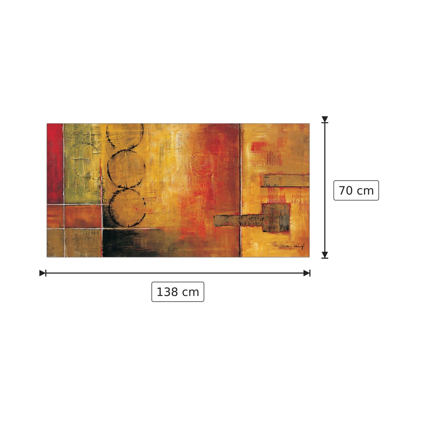 Harmony II - KLUNG - cm 138x70 - Pannello in MDF
