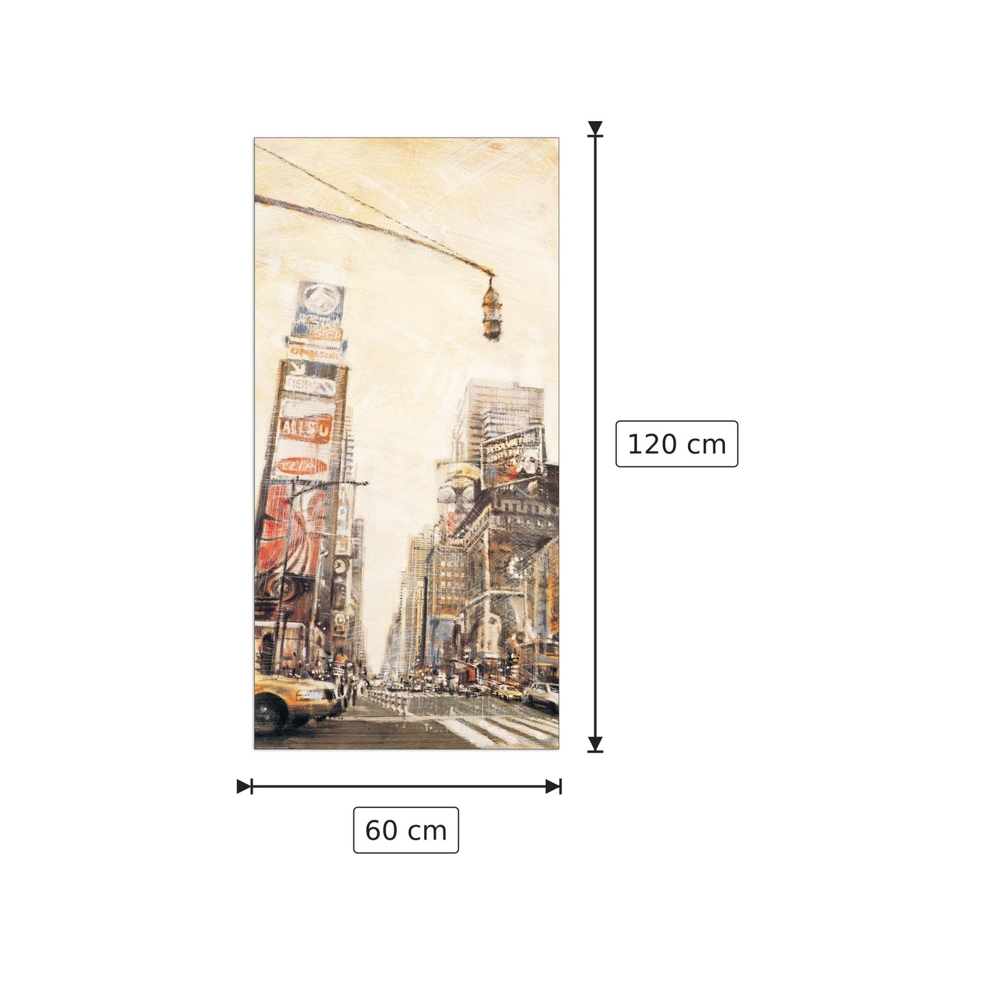 Times Square II - DANIELS - cm 60x120 - Pannello in MDF