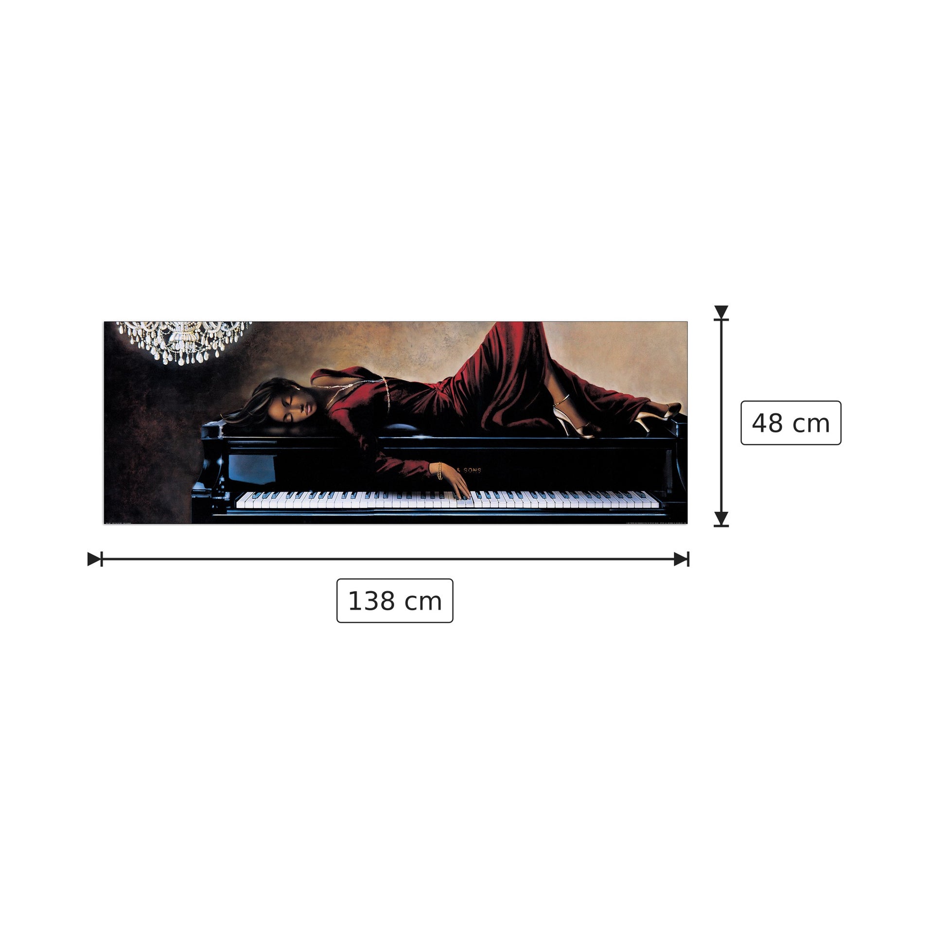 Into the Rhythm - DI SCENZA - cm 138x48 - Pannello in MDF