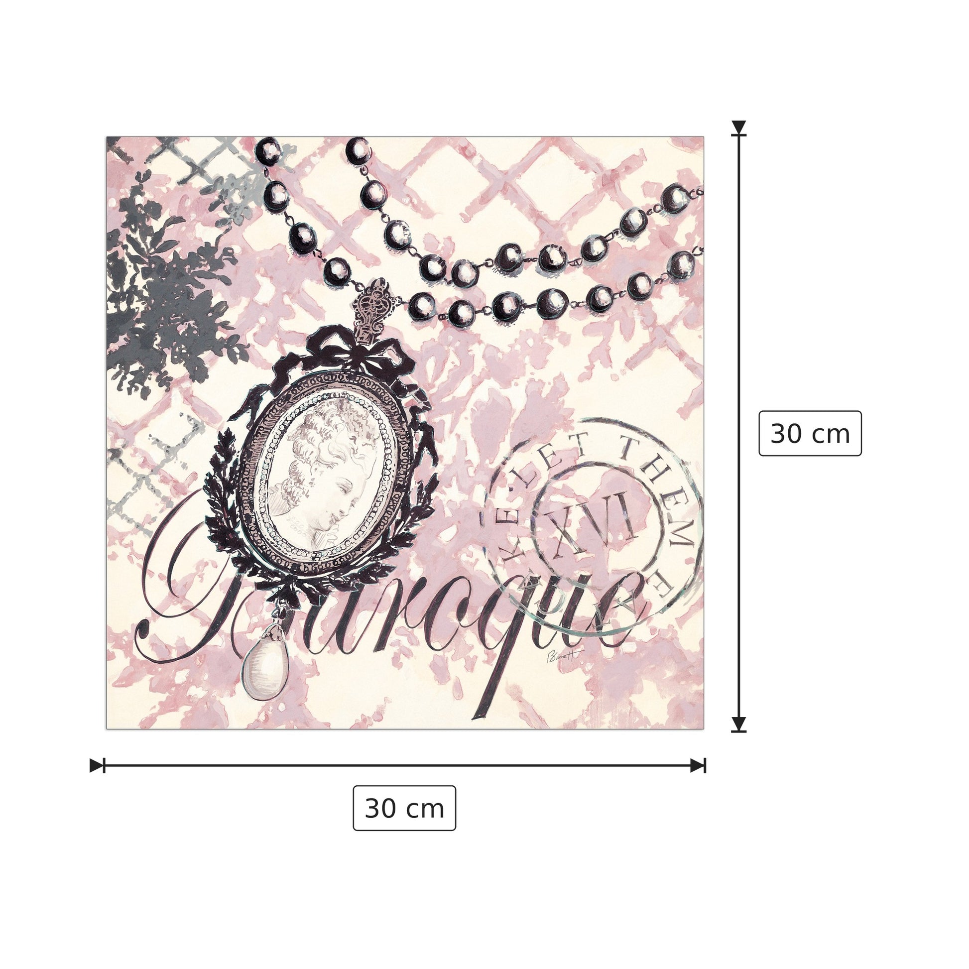 Baroque Bling - BARRETT - cm 30x30 - Pannello in MDF