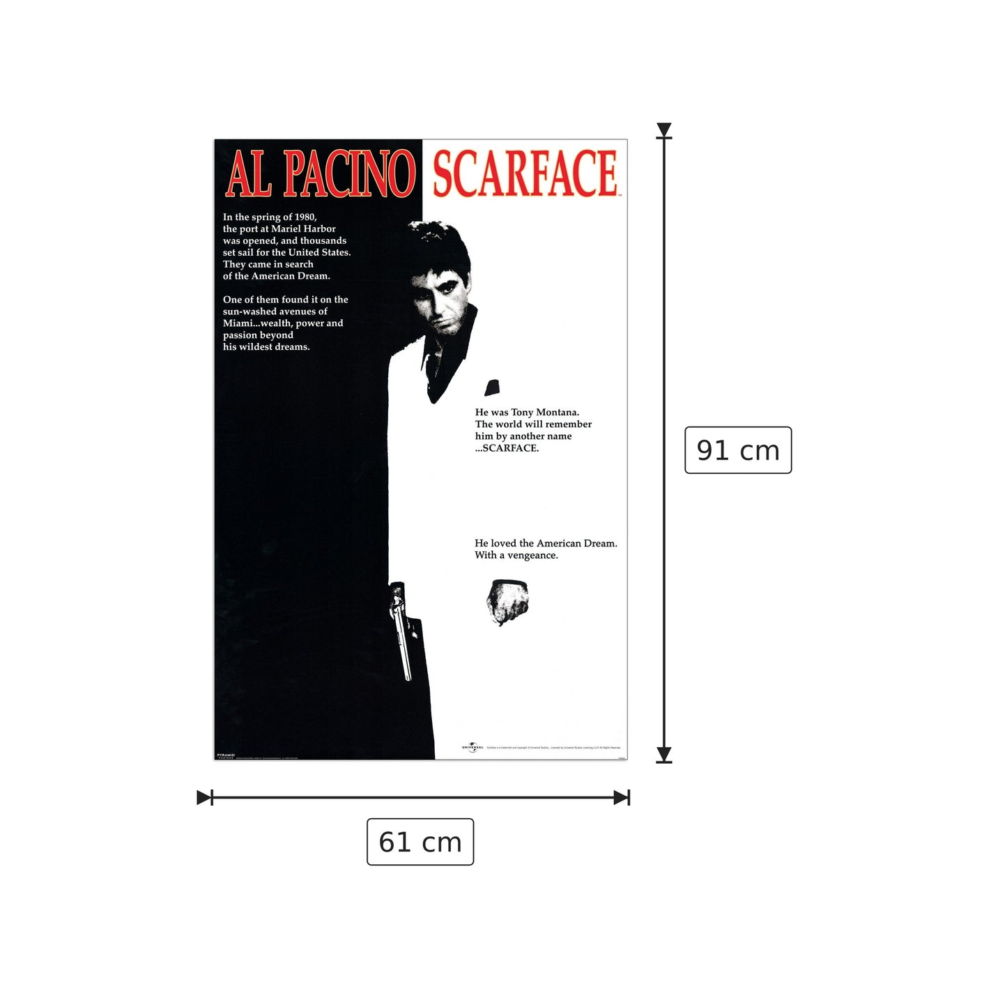 Scarface - NULL - cm 61x91 - Pannello in MDF