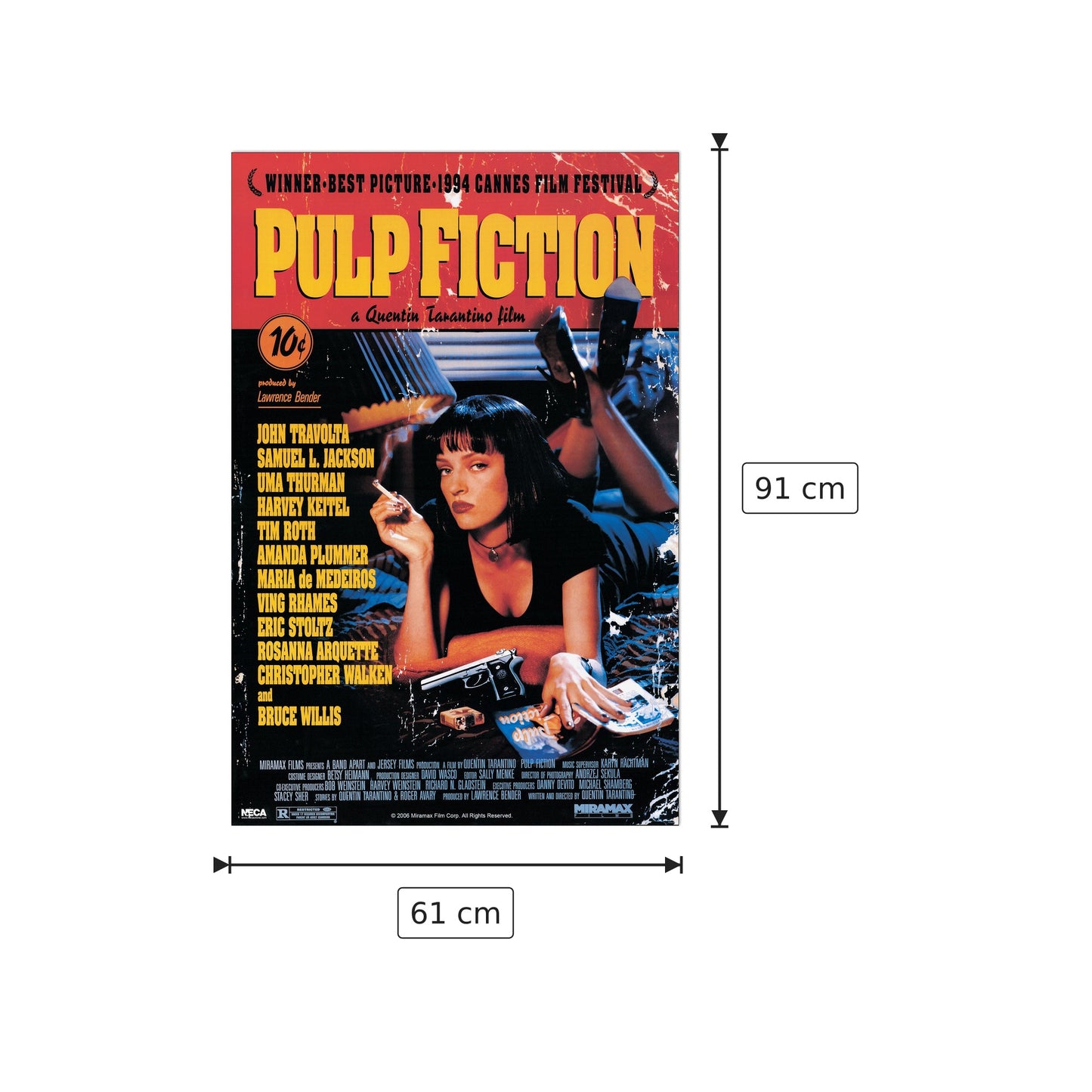 Pulp Fiction - NULL - cm 61x91 - Pannello in MDF