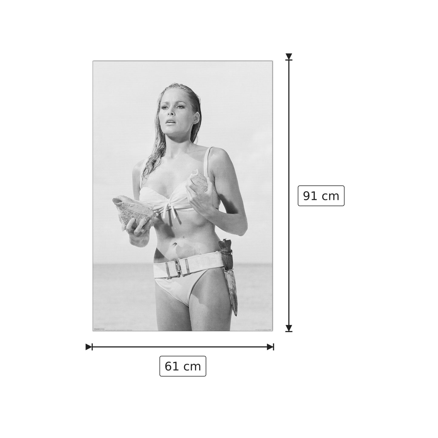Ursula Andress - NULL - cm 61x91 - Pannello in MDF
