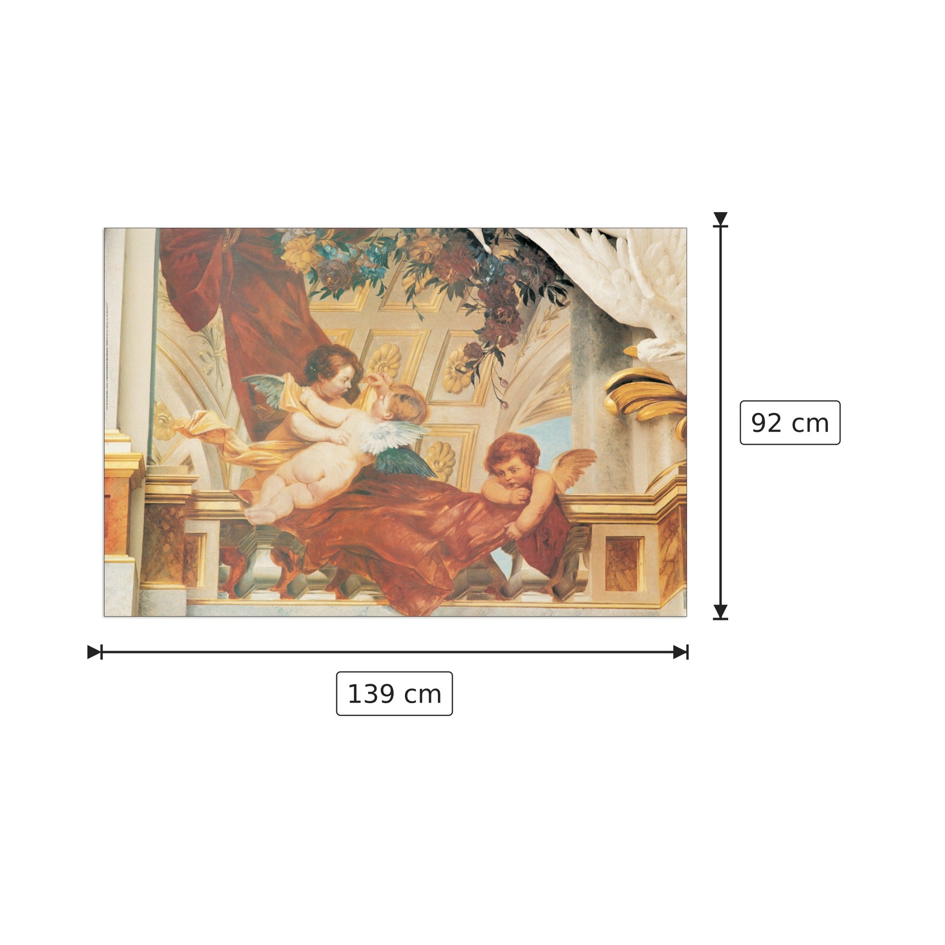 Mappamondo - NULL - cm 139x92 - Pannello in MDF