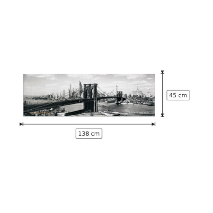The Brooklyn Bridge, NYC, 1938 - NULL - cm 138x45 - Pannello in MDF