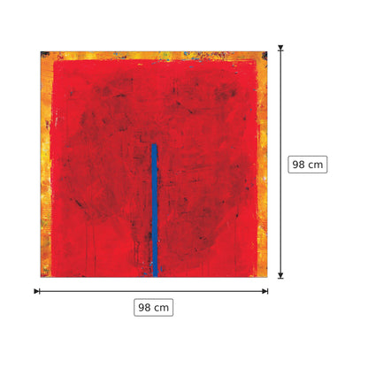Contrasting Red - BOHNEKAMP - cm 98x98 - Pannello in MDF