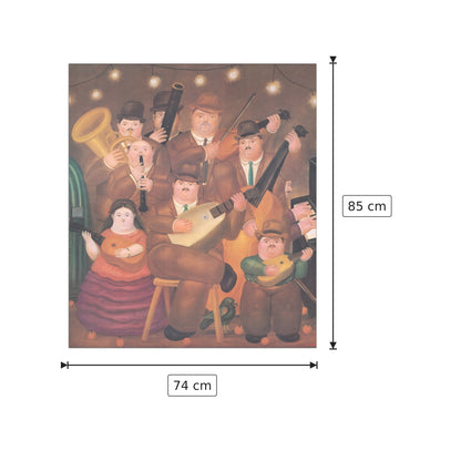 Los Musicos - BOTERO - cm 74x85 - Pannello in MDF