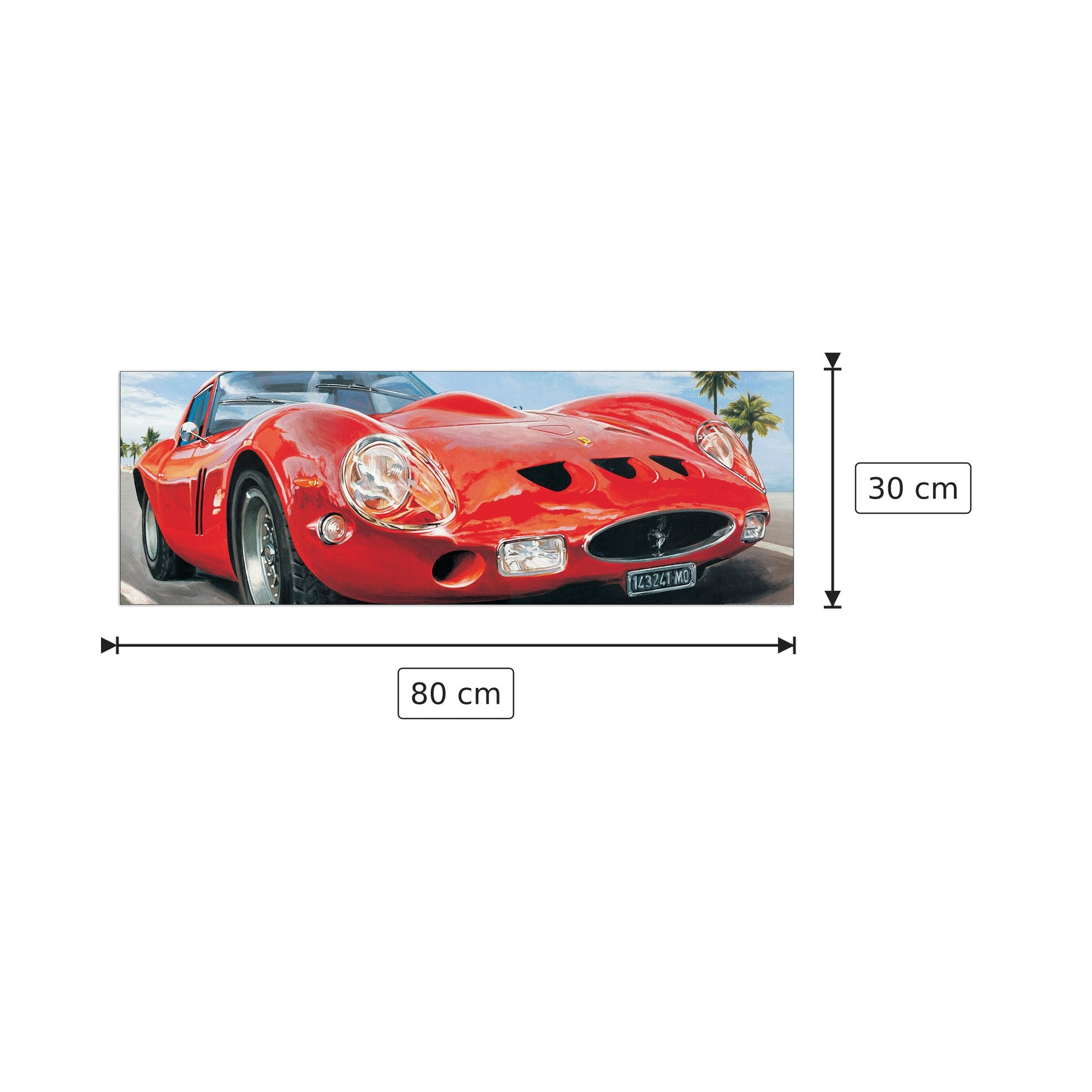 Sport Corsa - BROOK - cm 80x30 - Pannello in MDF
