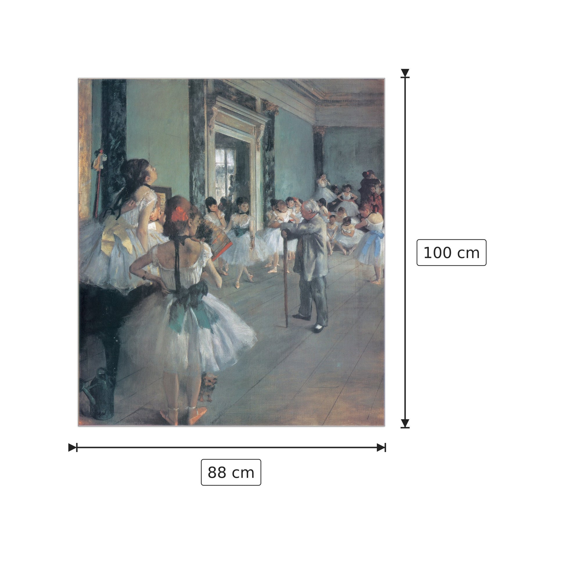 Ballet Schule - DEGAS - cm 88x100 - Pannello in MDF