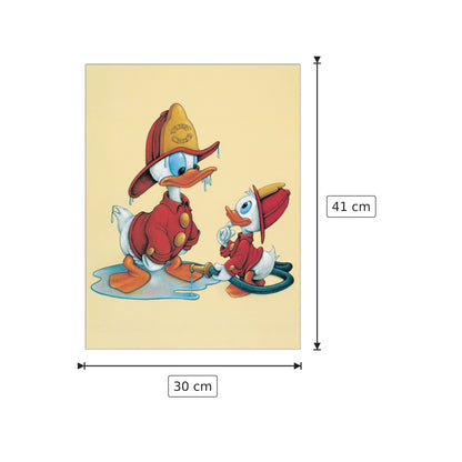 Chief Donald Duck - DISNEY - cm 30x41 - Pannello in MDF