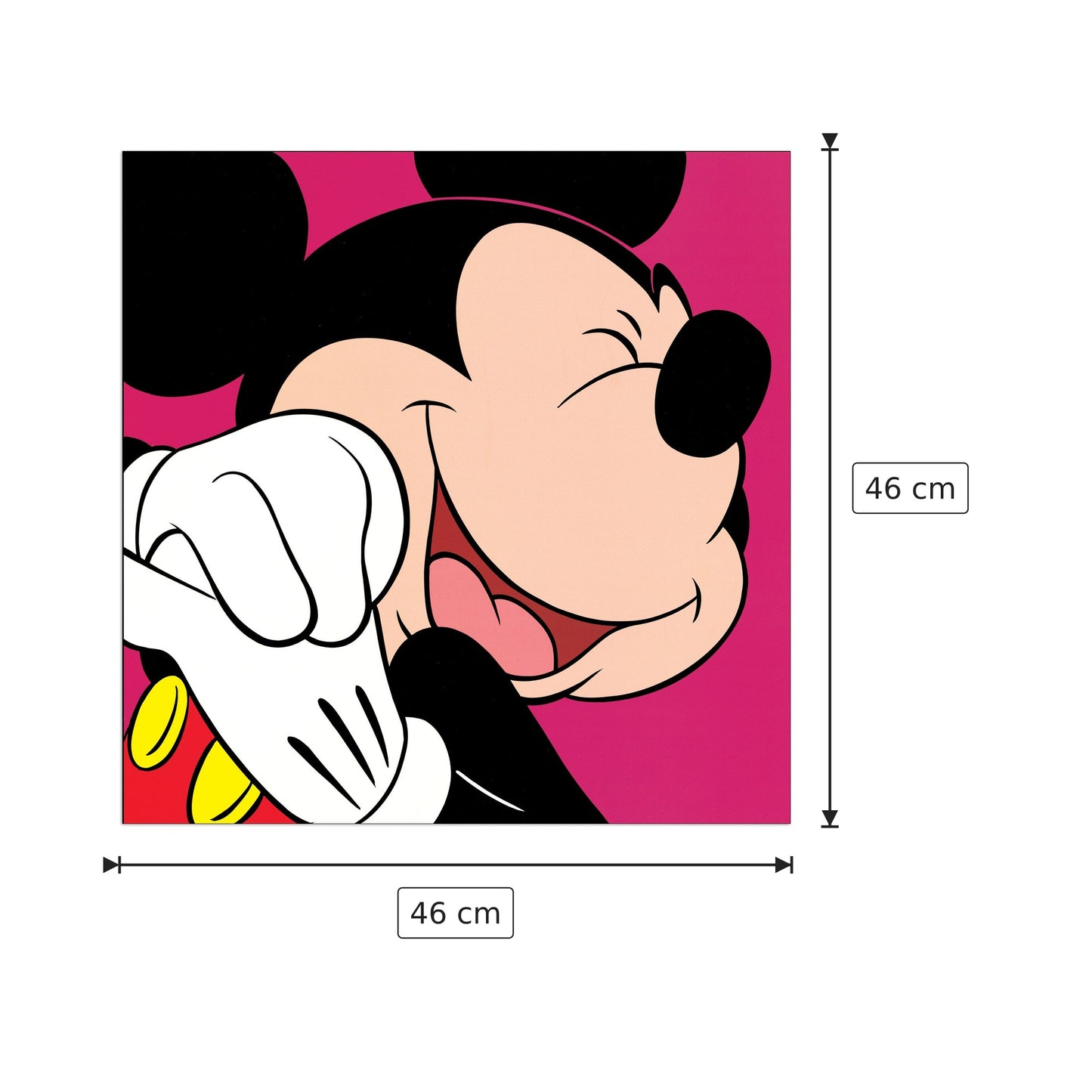 Mickey - DISNEY - cm 46x46 - Pannello in MDF