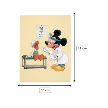 Say Ahh for Mickey - DISNEY - cm 30x41 - Pannello in MDF