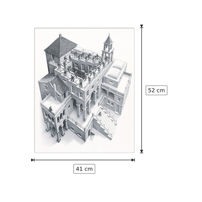 Ascending and Descending, 1960 - ESCHER - cm 41x52 - Pannello in MDF