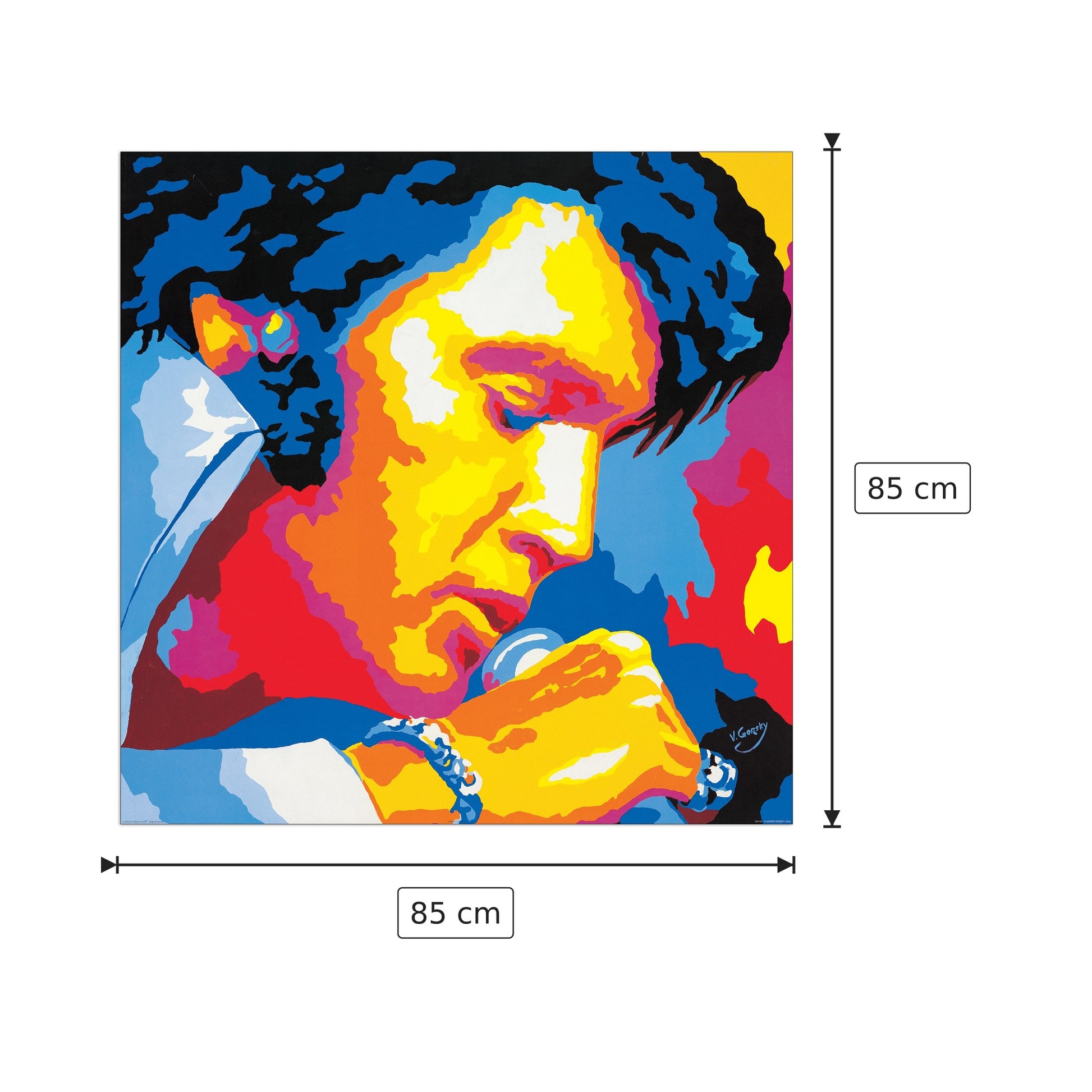 Elvis - GORSKY - cm 85x85 - Pannello in MDF