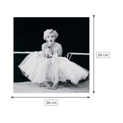 Marilyn Monroe - GREENE - cm 26x26 - Pannello in MDF