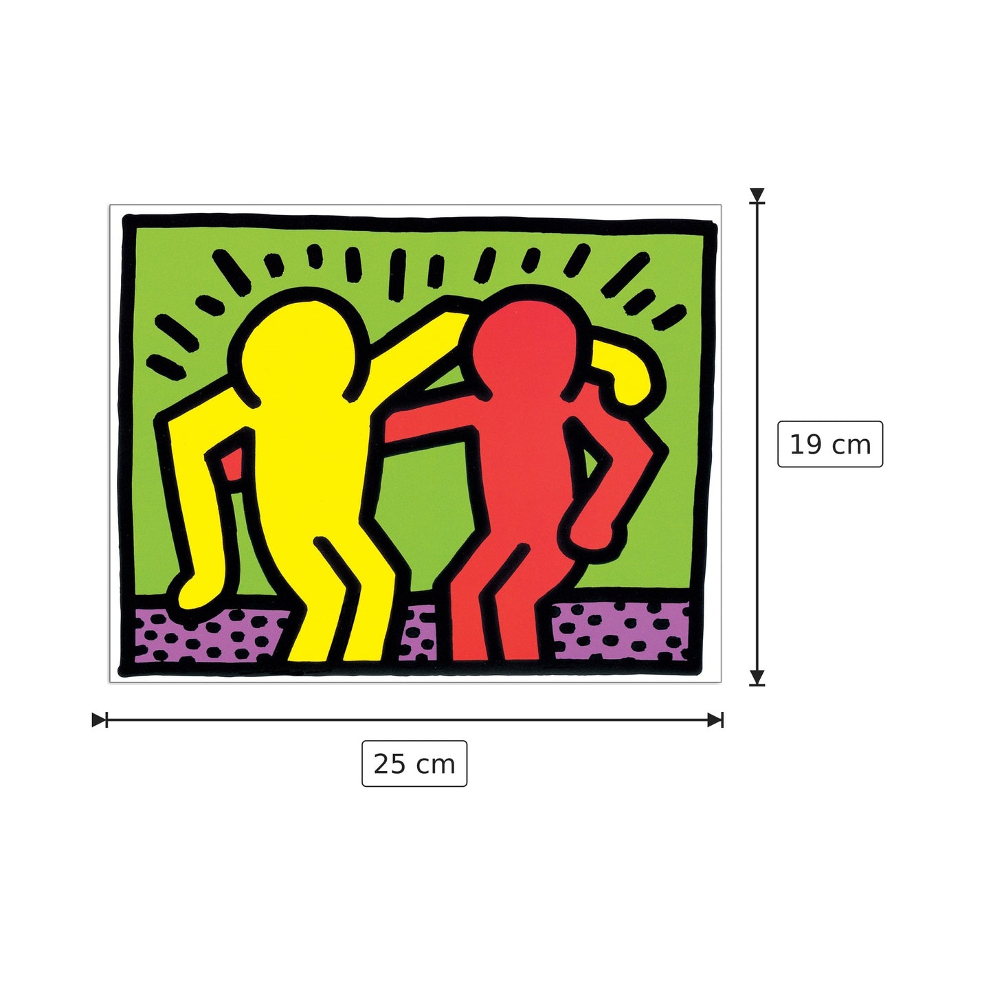 Pop Shop I - HARING - cm 25x19 - Pannello in MDF
