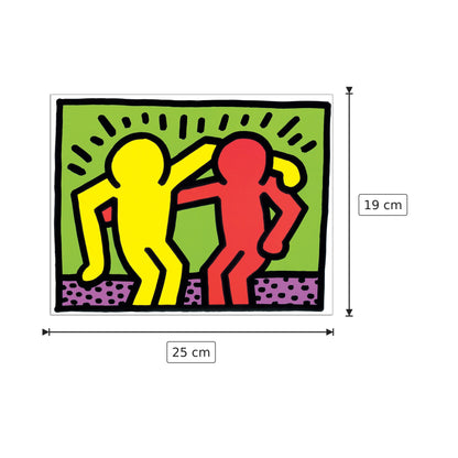 Pop Shop I - HARING - cm 25x19 - Pannello in MDF