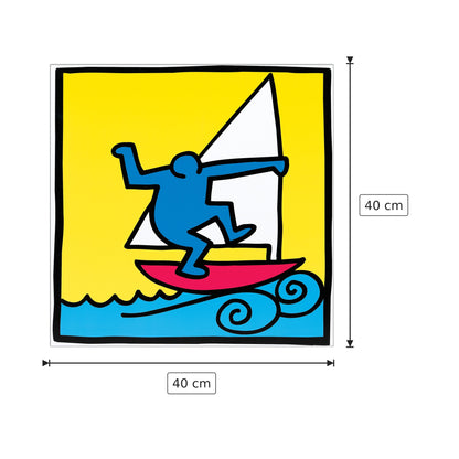 Untitled, 1987 - HARING - cm 40x40 - Pannello in MDF