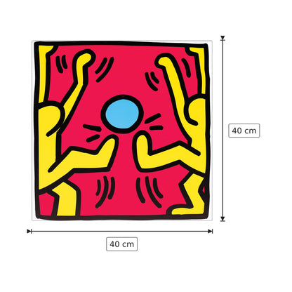 Untitled, 1988 - HARING - cm 40x40 - Pannello in MDF