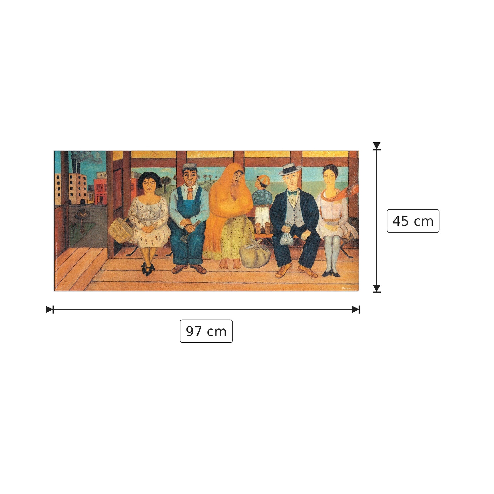 L'Autobus - KAHLO - cm 97x45 - Pannello in MDF
