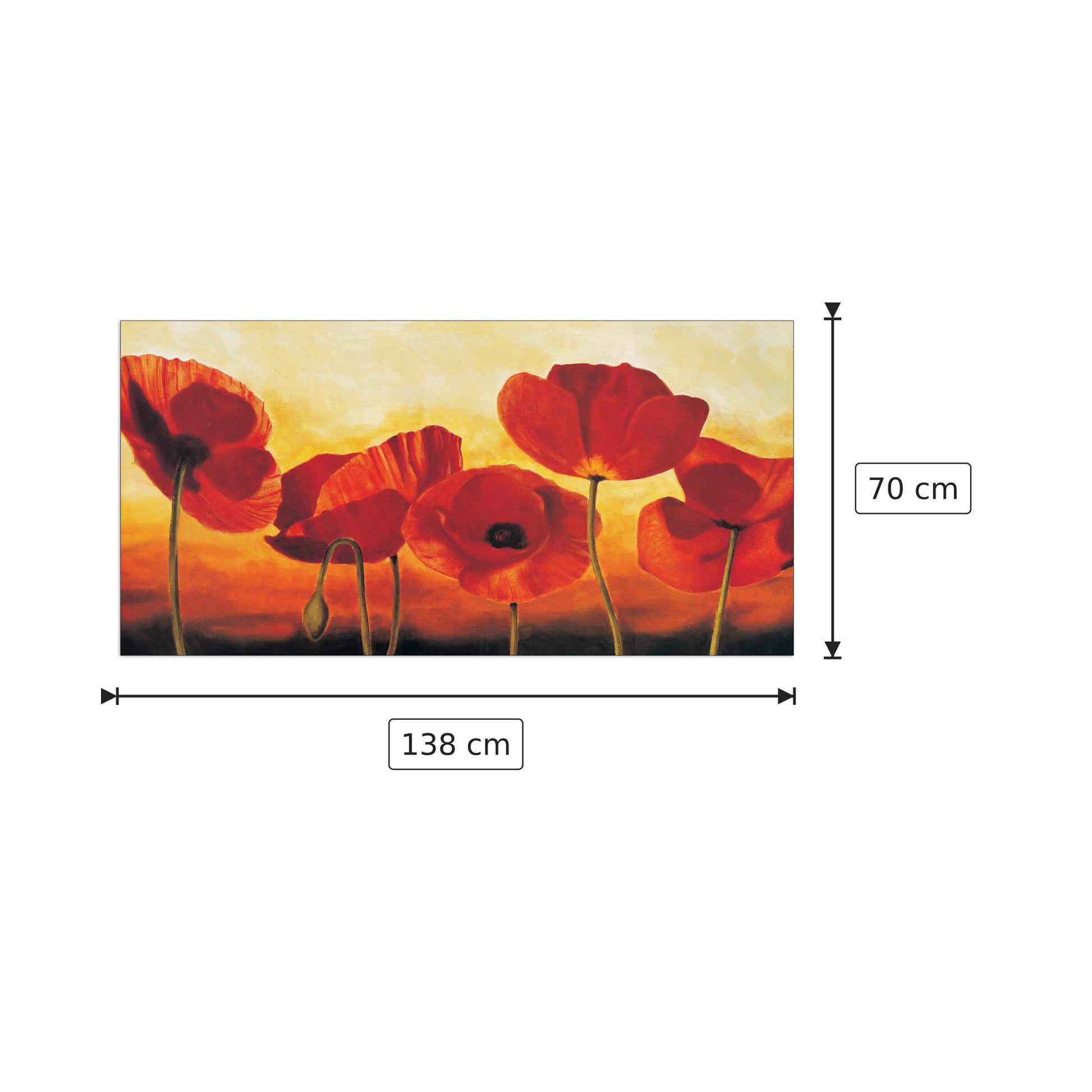 In the Sun - KAHN - cm 138x70 - Pannello in MDF