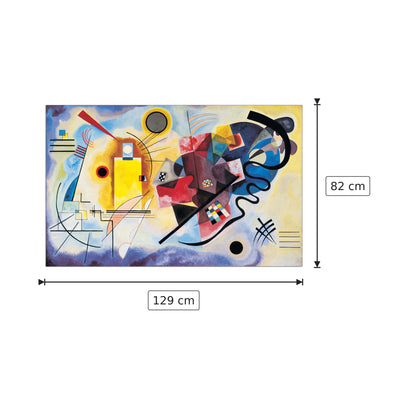 Gelb-Rot-Blau - KANDINSKY - cm 129x82 - Pannello in MDF
