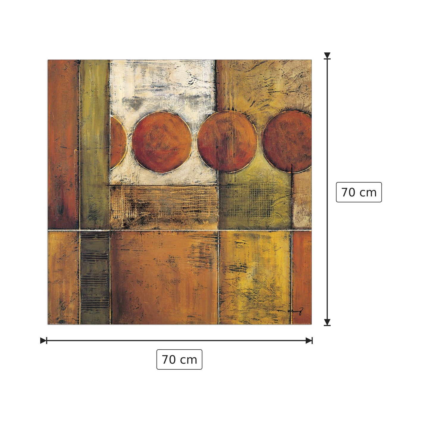 Diversity II - KLUNG - cm 70x70 - Pannello in MDF
